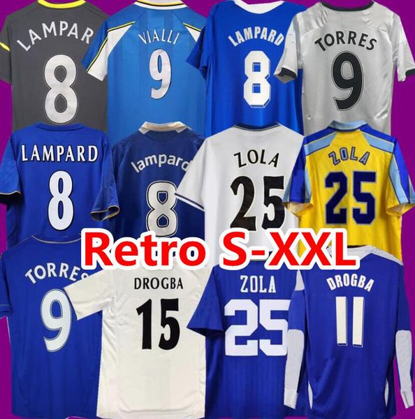 2011 2012 Retro Soccer Jerseys Lampard Torres CFC Drogba 11 12 13 Final 94 95 96 97 98 99 Camisas de futebol Camiseta 03 05 06 07 08 09 COLE ZOLA Vialli 07 08 01 03 HUGHES GULLIT