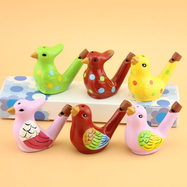 Цветная рисунок вода птица свистка музыкальная игрушка для детей для детей раннего обучения образовательные дети подарки для игрушки музыкальный инструмент