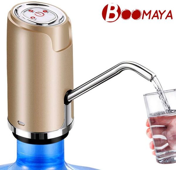 Spender Boomaya Auto Flaschenwasserpumpe mit Volumenkontrolle drahtloser Wasserspender wiederaufladbar Gallone Wasserflaschen -Krug -Spenderpumpe