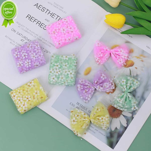 6/8 см 5Wards Floret Tulle Daisy Ribbon Roll Diy ручной ремеслен для волос