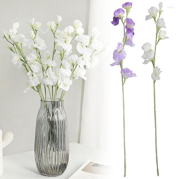 Dekoratif Çiçekler 63cm Yapay Çiçek İpek Düğün Buketi El Yapımı Tatlı Ev Dekorasyon Bezi Yeniden Kullanılabilir DIY 5 Renk