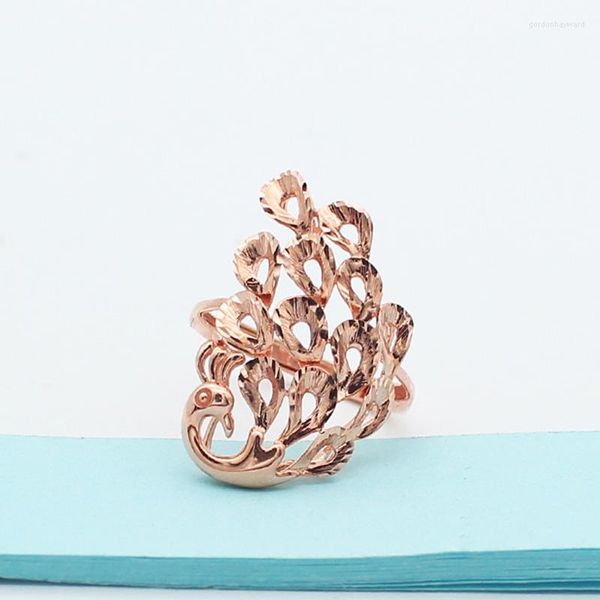 Ringos de cluster Classic Craft 14K Gold rosa Hollo