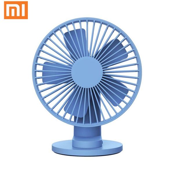 Aparelhos Xiaomi VH Fãs de desktop Mini Electric Fan Low Ruído 2000mAh USB 6 polegadas Moda de lâmina Protável para casa Pequeno resfriamento de verão