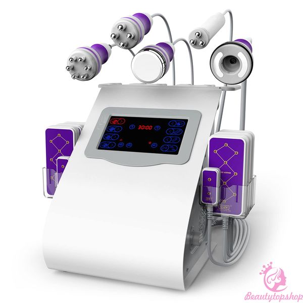 Máquina de cavitación ultrasónica 6 en 1 Máquina ultrasónica de radiofrecuencia para adelgazar el cuerpo Máquina para el cuidado de la piel al vacío para cara, brazo, vientre, espalda - Hogar, estudio, uso en SPA