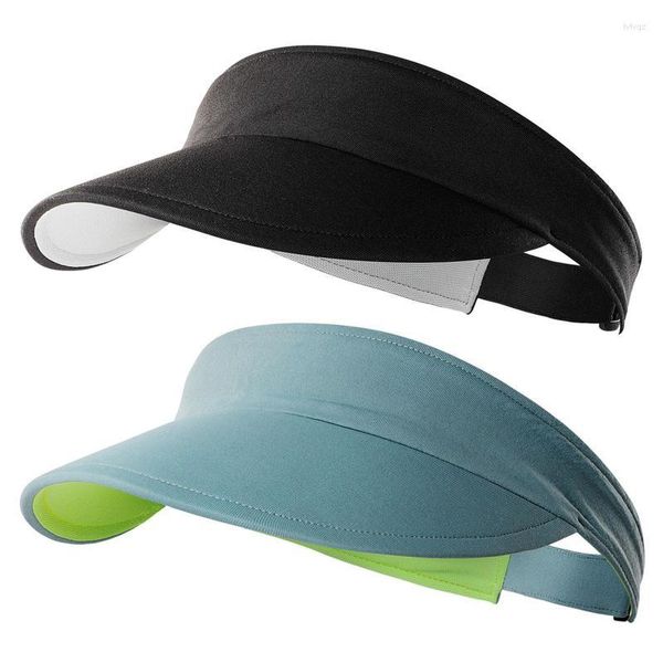 Campo de bicicleta viseira chapéu vazio telhado UV Protecting Running Sports Breathable Sports com circunferência ajustável para mulheres meninas adolescentes