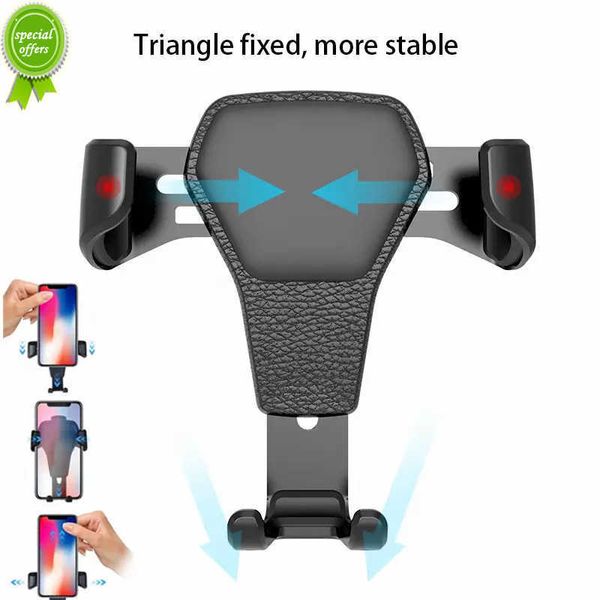 New Universal Gravity Auto Phone Holder Car Air Vent Clip Mount Supporto per cellulare Supporto per cellulare Supporto per iPhone Per Samsung