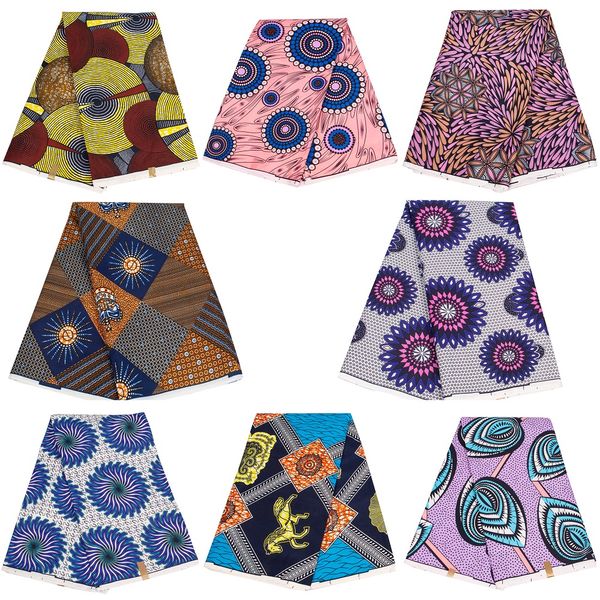 Bintarealwax Wholesale New Africa Farbic 2023 Ancara Tecido de Costura de Poliéster Material de Cor Clara para Vestido de Festa Feminino