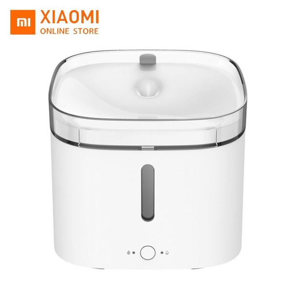 Acessórios Xiaomi Mijia Dispensador de água para animais de estimação Smart Pet Disturificador 2L Alimentadores de água automáticos Cats Pets Alimentador Purificador Dispensador