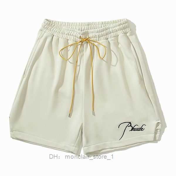 1to1 2023 Rhude Shorts Designers Mens Basketball Panel Court Swim Trunks Sweat Senna Flight Yachting Short 5 6VZL