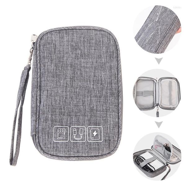 Bolsas de armazenamento Bolsa organizadora Data Cable Gadget Pouch Portable Propertente Caso para carregador de cordão Disco rígido Ponto de ouvido USB Acessórios SD