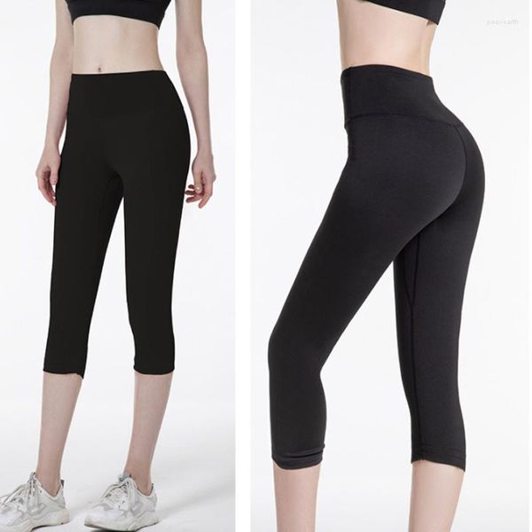 Leggings da donna Collant elastici a vita alta Push Up Corsa Palestra Pantaloni fitness Pantaloni corti Yoga Allenamento Sport Per donne Ragazze