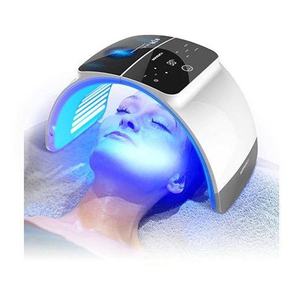 Maschera facciale a led a 7 colori maschera per terapia a led pdt a luce rossa per la cura della pelle