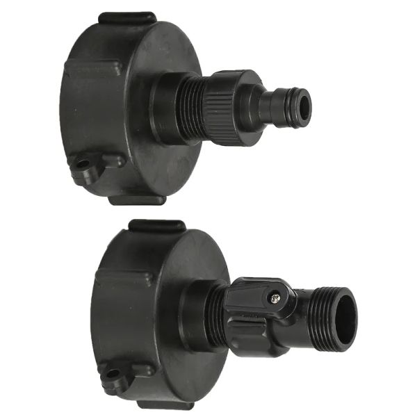 Adaptador de mangueira de tanque de água IBC e adaptador de mangueira de 2 polegadas Conjunto de adaptador TAP TAP RÁPIDO DE CONECTOR DE Torneira Válvula Mangueira de Jardim da Válvula