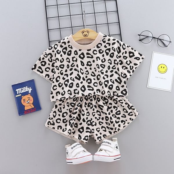 Kleidungssets Leopardenmuster Baby Mädchen Kleidung Kleinkind Baby Kleidung Set Baumwolle Kinder Kostüm 1 2 3 4 Jahre Geschenk Kinder Kinder Kleidung Sets 230516