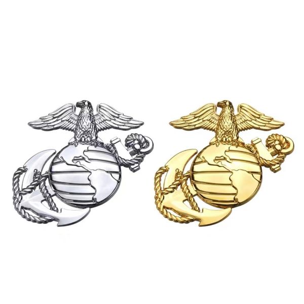 Autoaufkleber Sempre Fi Eagle Globe And Anchor Logo 3D Marines Corps Chrom Emblem Abzeichen Aufkleber Aufkleber Drop Delivery Mobiles Motorcyc Dhuok