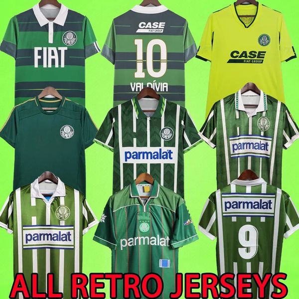 PALMEIRAS 2014 Fußballtrikots Retro 1992 1993 1994 1995 1996 1999 2000 2010 2011 JUNIOR VALDIVIA Vintage Camiseta de Futbol Fußballtrikot Chandal Futbol Sweatshirt