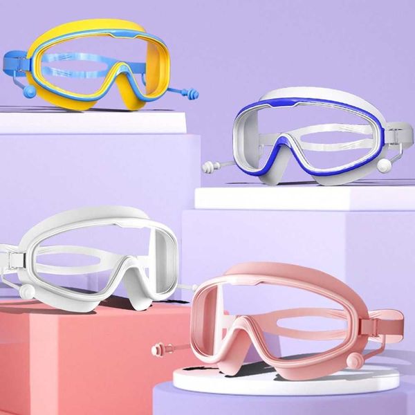 Schwimmbrille für Kinder, Kleinkinder 3–15, Anti-Beschlag, kein Auslaufen, durchsichtige Schwimmbrille für Jungen und Mädchen, Pool, Strand, Schwimmen, P230516