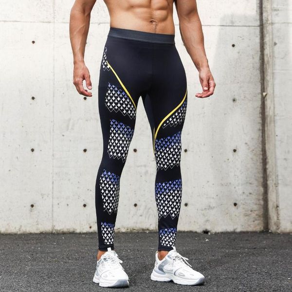 Pantaloni da uomo Leggings da corsa da uomo Abbigliamento sportivo Quick Dry Palestra Fitness Collant Allenamento Allenamento Jogging Pantaloni sportivi Compressione Sport