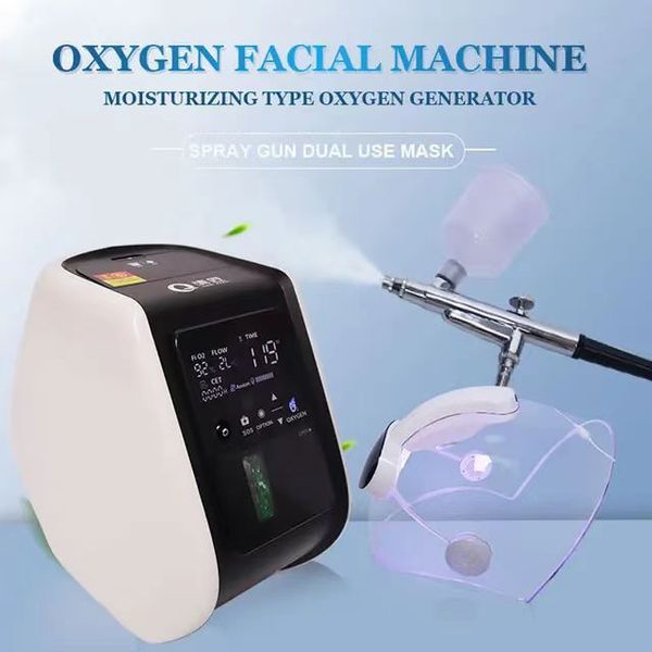 2023New Jet Peel Face Cuidados com a pele Máscara de terapia de oxigênio Dome O2toDerm Oxgen spray Jet Peel Oxigen o2 derm Spa Ultrasonic Jet Oxygen Dome luz LED Máquina facial para venda