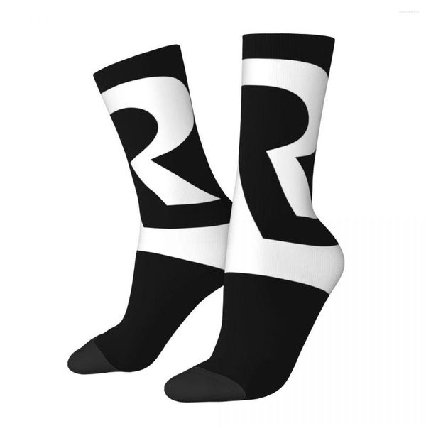 Calzini da uomo Hip Hop Retro anni '80 Redline R Crazy Compression da uomo Unisex Harajuku Modello stampato Divertente Crew Sock Boys Gift