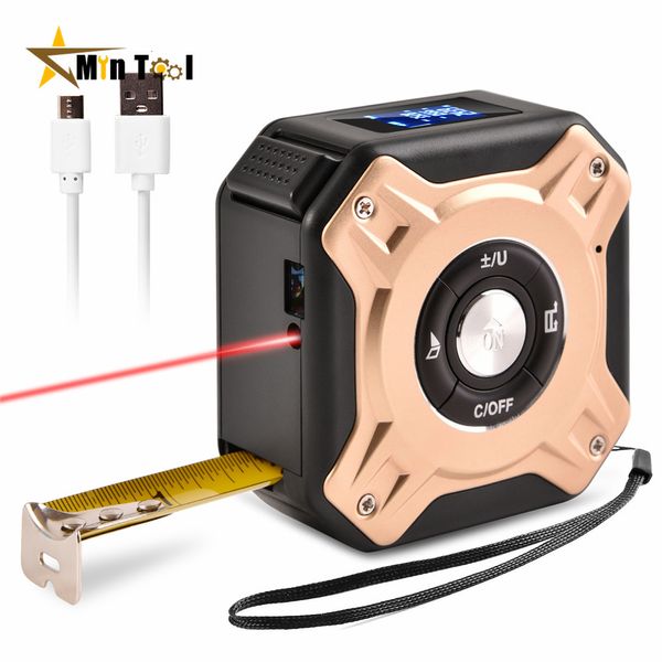 Fita medidas 40m Fita a laser medidor de distância Digital Rold Rold Rold Range RangeFinder Finder Woodworking Laser Acessórios para ferramentas de medição 230516