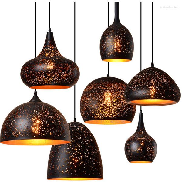 Подвесные лампы промышленное стиль ретро чернокожие черные выпечки
