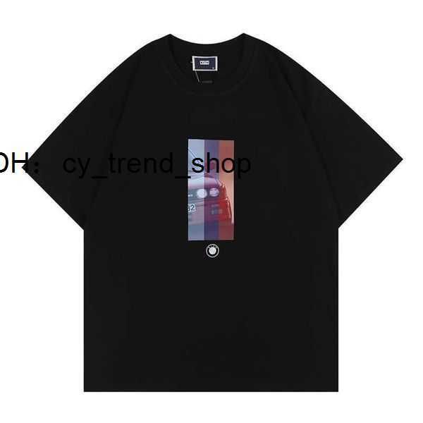 Herren T-Shirts Ins American Fashion Brand Kith Bmw Stripe Ss Tee Auto Image Cobranded T-Shirt Groß und Kurz 21