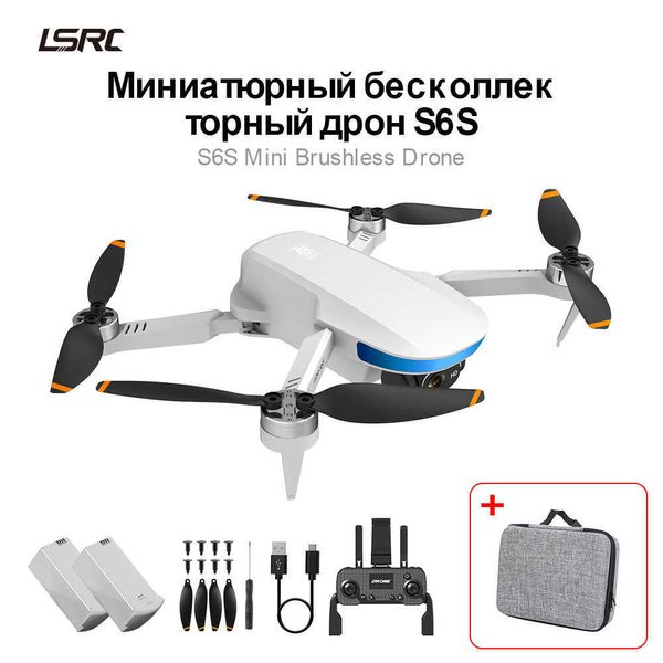 S6S Mini Drone sem escova de câmera dupla fotografia aérea de quatro aeronaves de eixo GPS automático Retorno óptico de controle remoto aeronaves B6