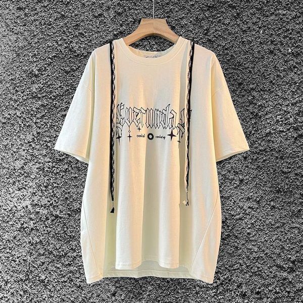 T-shirt da donna in cotone T-shirt stampata digitale personalizzata da donna 2023 T-shirt con design di nicchia originale Abbigliamento estetico