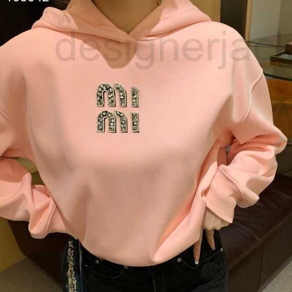 Herren Hoodies Sweatshirts Damen Sweatshirt Designer Hoodie Tech Flee Kapuzenpullover Mode Strass Perlen Pullover Mantel Frauen Lose Langarm Tops OHHX