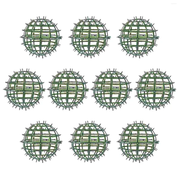 Flores decorativas 10 PCs DIY BOILWOOD TOPIARIA PLACA DE PLAÇAS ARTIFICIAIS AO LAGULAÇÃO DACORAGEM GREENDY SUPORTE DE TRELLIS Trellis Flor Kit