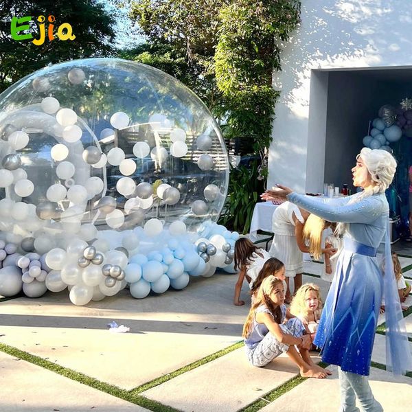 Balões de festa infantil Fun House Gigante transparente cristal inflável Iglu Dome Tenda de bolhas Transparente Inflável Balões de bolhas casa