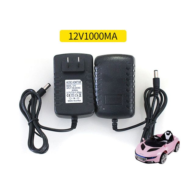 AC 100V-240V a DC 12V 1A 5.5mm x 2.5mm Convertitore a spina Caricatore da muro Adattatore di alimentazione Spine EU US UK Per veicoli elettrici per bambini