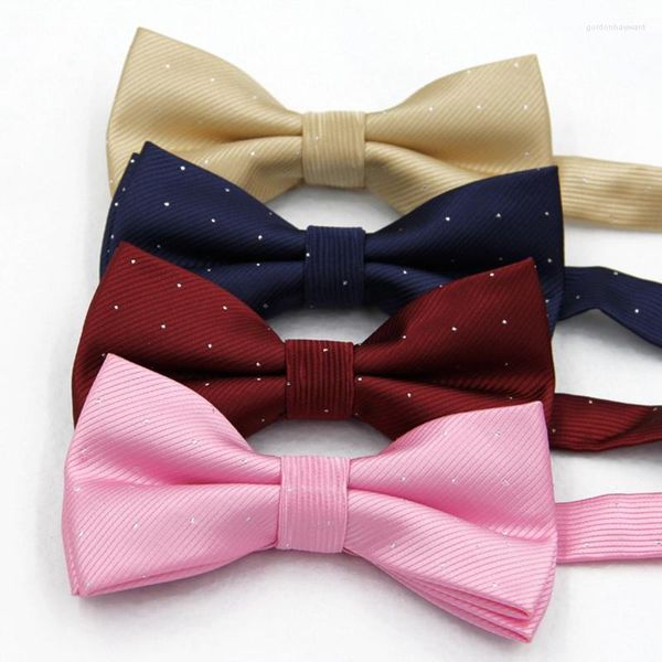 Yay bağları yenilik parlak noktalar erkekler için bowties moda düğün partisi polyester takım elbise smokin bowknot boş zaman kırmızı kelebek istek