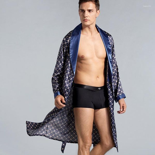 Мужская снаряда для сна 7xl шелковое халат мягкий уютный уютный длинный SLVE SLP Tops Shorts плюс размеры для халат мужчина пижама кимоно
