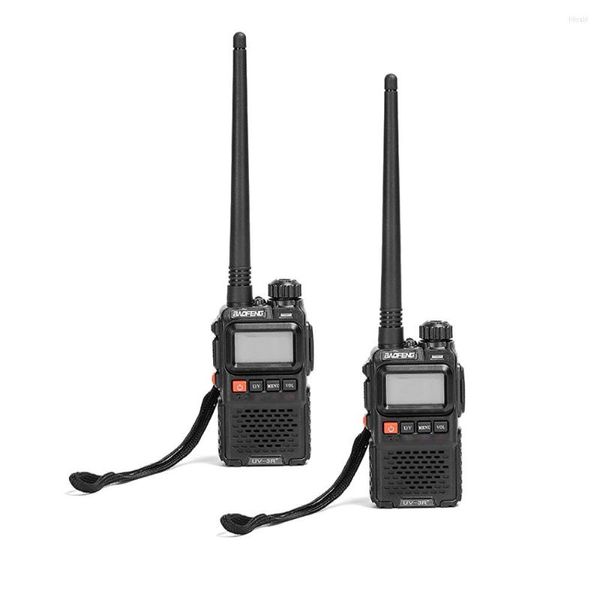 Walkie Talkie 2 pezzi BAOFENG Mini UV-3R 1500mAh Dual Band radio bidirezionali BF-UV3R CB portatile portatile originale