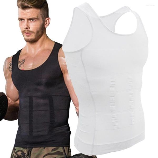 Intimo modellante per uomo Intimo modellante per uomo Camicia sportiva Compressione Addome Tum Pancia Controllo Brucia sudore Biancheria intima Vita Cintura ABS