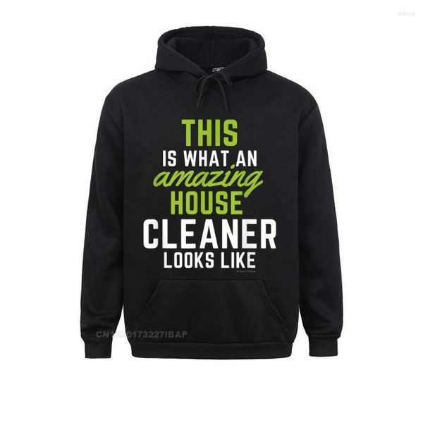 Hoodies masculinos esta incrível casa de limpeza engraçada Humor limpo Humor longo Europa Europa Sports Sportswears Moletom gráfico ao ar livre