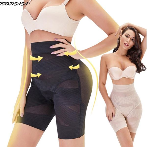 Shapers feminino NHKDSASA Women Bulifter Shapewear Plus Tamanho Sexy Rouphe Sexy Hi-Waist Tummy Control Control Panty Treiner Body Shaper 202