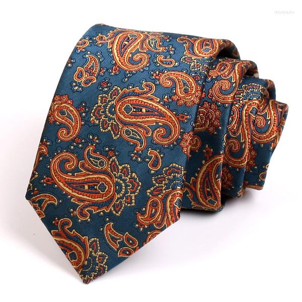 Bow Ties 2023 Luxus Jacquard Classic Männer 7cm Krawatte hochwertiger Mode -Nacken für Männer Business Anzug Arbeit Krawatte