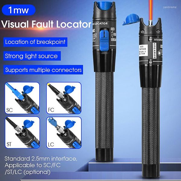 Equipamento de fibra óptica Comptyco 5MW Localizador de falha visual Testador de cabo 5MW-50MW (Opcional) Range Red Light Pen VFL