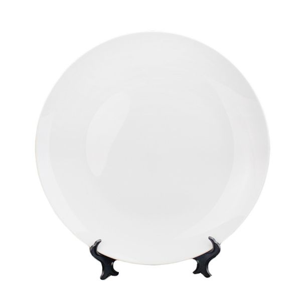 Сублимация керамическая посуда пластины термическая перенос круглая пустая тарелка тепловая печать настройка