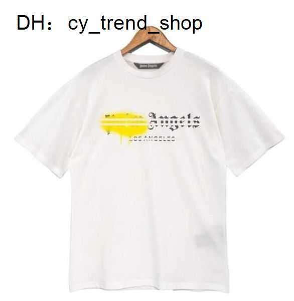 Summer Mens Palm Shirt T-shirt Palms Palmangel City Designer Limited Inkjet Letter Printing Uomo Donna Angels Angel 21