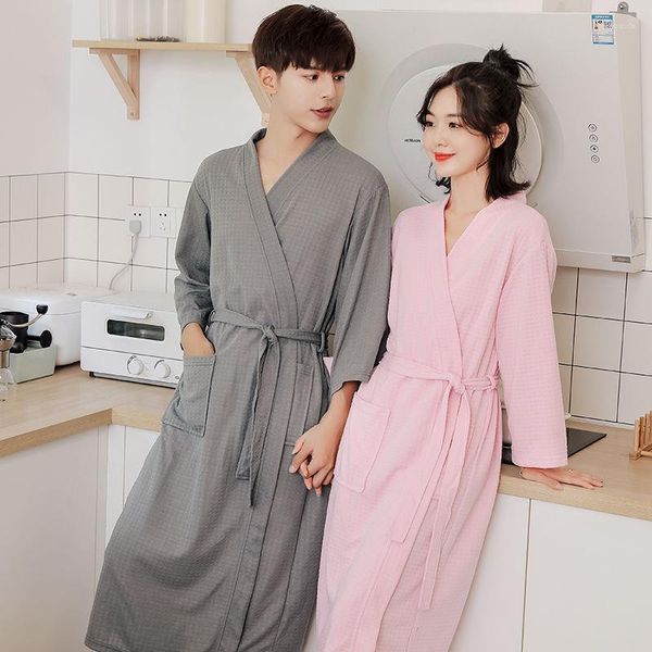 Robe de nuit pour femmes Pyjamas pour femmes Couple Pijama Vêtements de nuit et pyjamas sexy Robe de nuit Pyjama Set Configuration coréenne Peignoir Femme