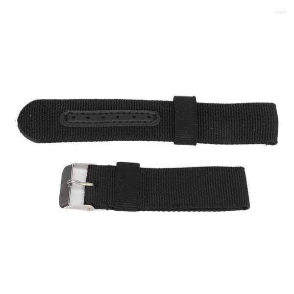 Uhrenarmbänder, schwarzes Nylonarmband, 22 mm, flexibel, professionell für den Alltag