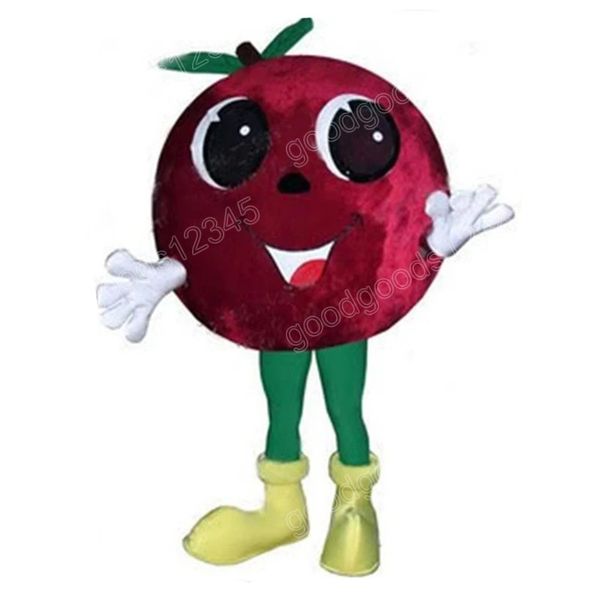 Costumi della mascotte di Halloween Red Bayberry Vestito da festa di Natale Personaggio dei cartoni animati Carnevale Pubblicità Festa di compleanno Vestire Costume Unisex