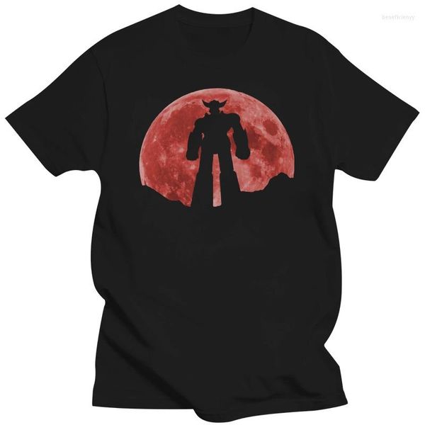 Männer T-shirts UFO Roboter Goldrake Grendizer Anime Red Moon Hemd Grunge Erwachsene Lose Baumwolle Männer Tuch Harajuku O Neck t