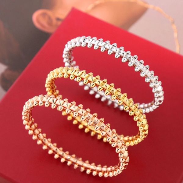 Designers de luxo Vintage Brand Popular Brand Rose Gold Bracelets Jóias para mulheres Bulbões de moda de moda Bala de qualidade Bullet Feminina Pulseira
