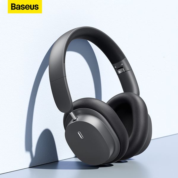 Telefone celular fones de ouvido Baseus Bowie D05 Wireless Bluetooth 5.3 fone de ouvido HIFI Headset 40mm Driver de 40 mm dobrável sobre o fone de ouvido 70h tempo 230517