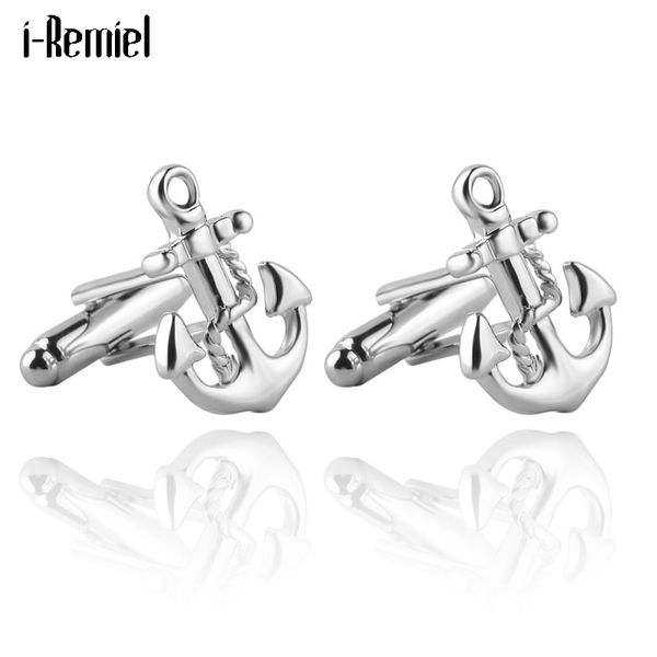 Anchor Cufflinks for Mens High Quality Sleeve Nail Cuff Links Business French Shirt Suit Studs Accessories Men Fashion Jewelry